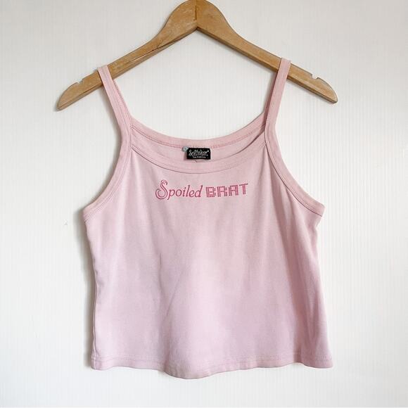 Vintage Tops - Y2K Girly Baby Tee Spoiled Brat Top
